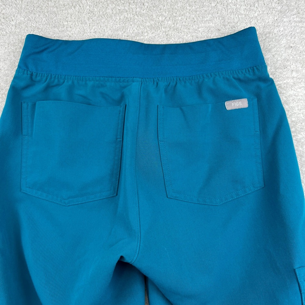 FIGS Zamora Jogger Scrub Pants Women XXS Lot of 2 Teal Rosewood Tech Healthcare - Picture 9 of 16
